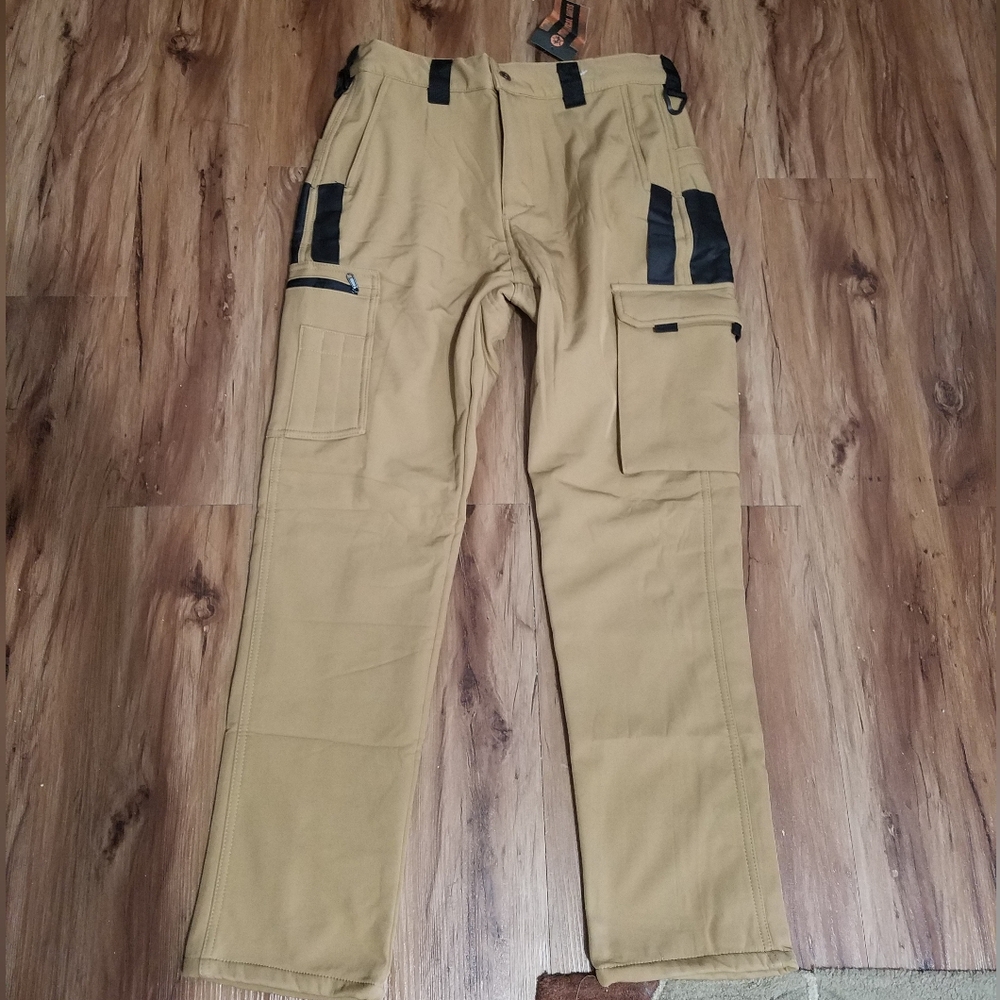Men's  Work Cargo Lined Pants with Utility Pockets